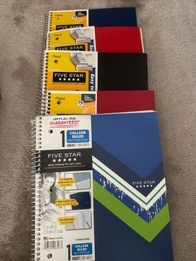 BRAND NEW!! Five Star 1 Subject Notebook